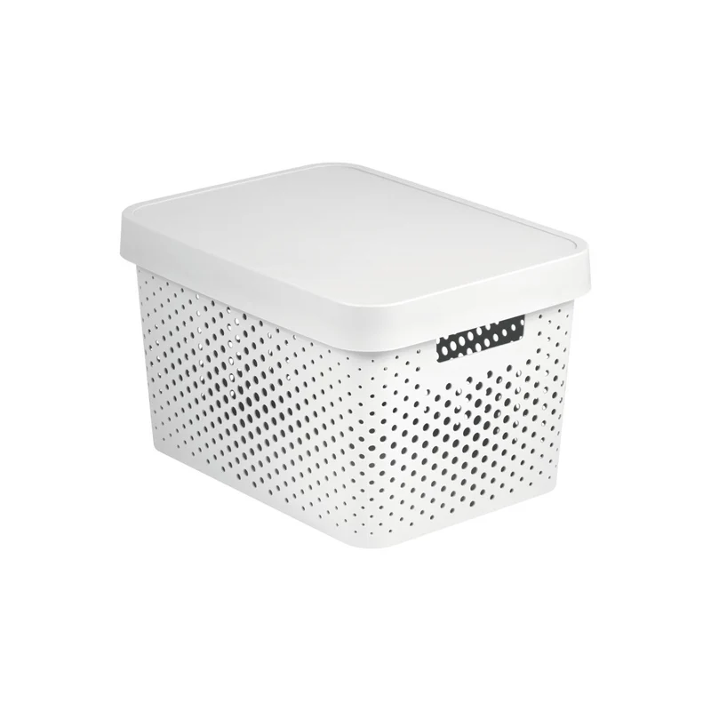 Conteneur ajouré Curver, polyvalent, avec couvercle, blanc, 17l, Infinity