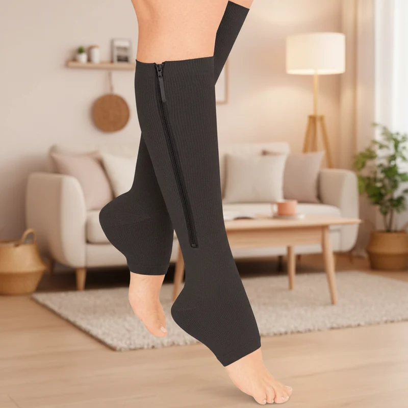 CIRCULARELIEF – Compressiekousen met rits voor ondersteuning en verlichting