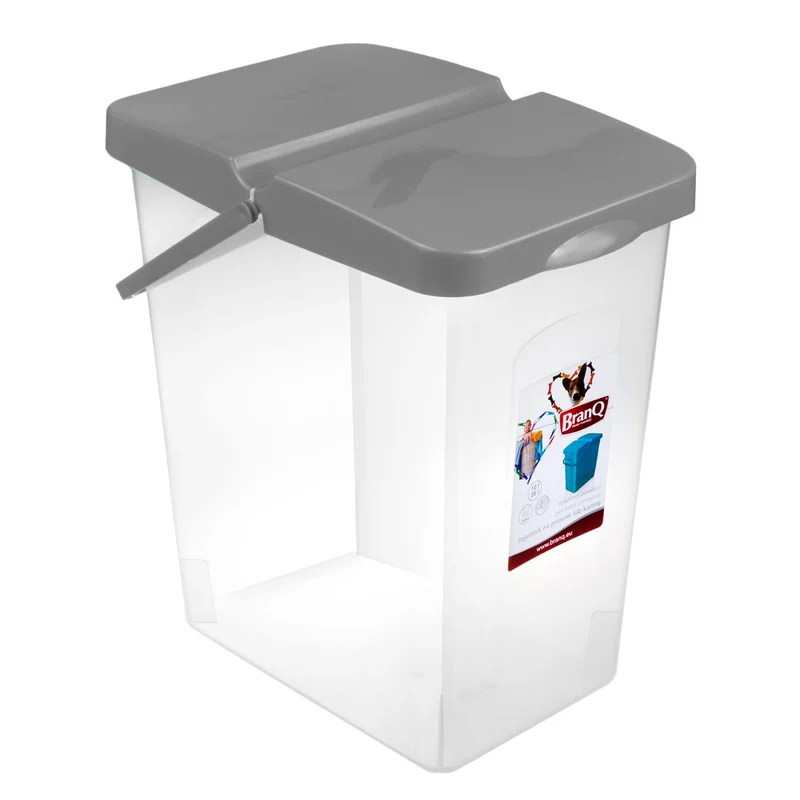 Récipient pour aliments 10 L plastique gris 196 x 270 x 306 mm BranQ