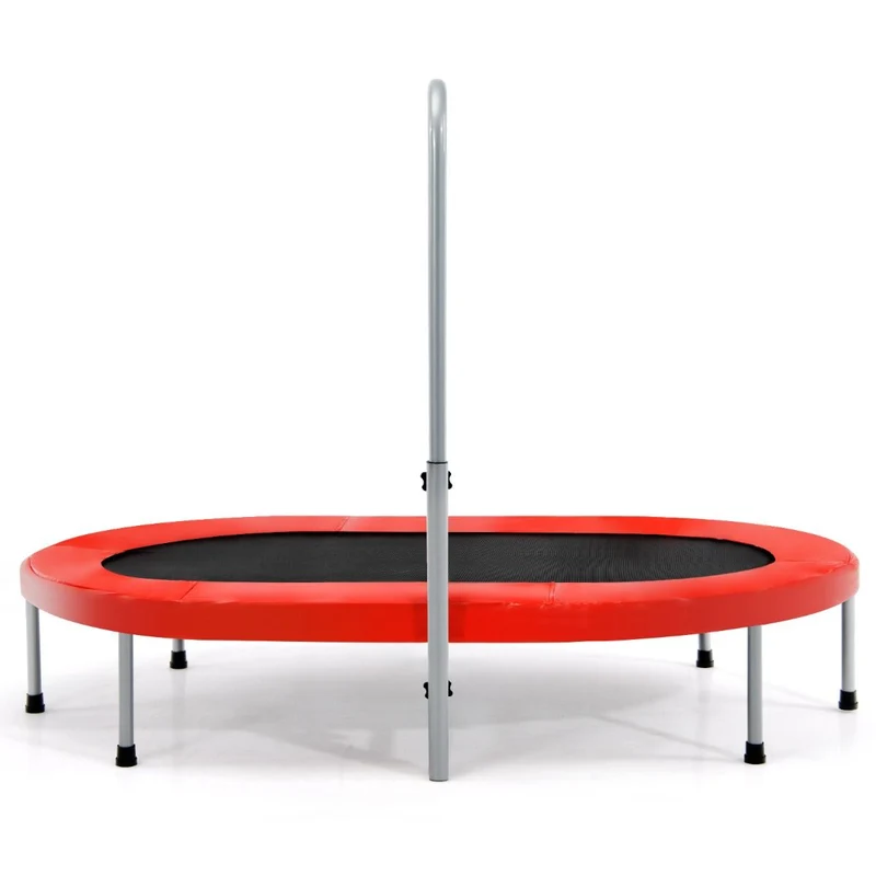 Trendmix Fitness Trampoline Opvouwbaar – Mini Trampoline met Verstelbare Leuning