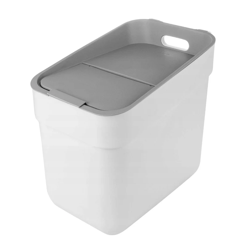 Poubelle Curver, pour le recyclage, 20 litres, blanc, Prêt à collecter