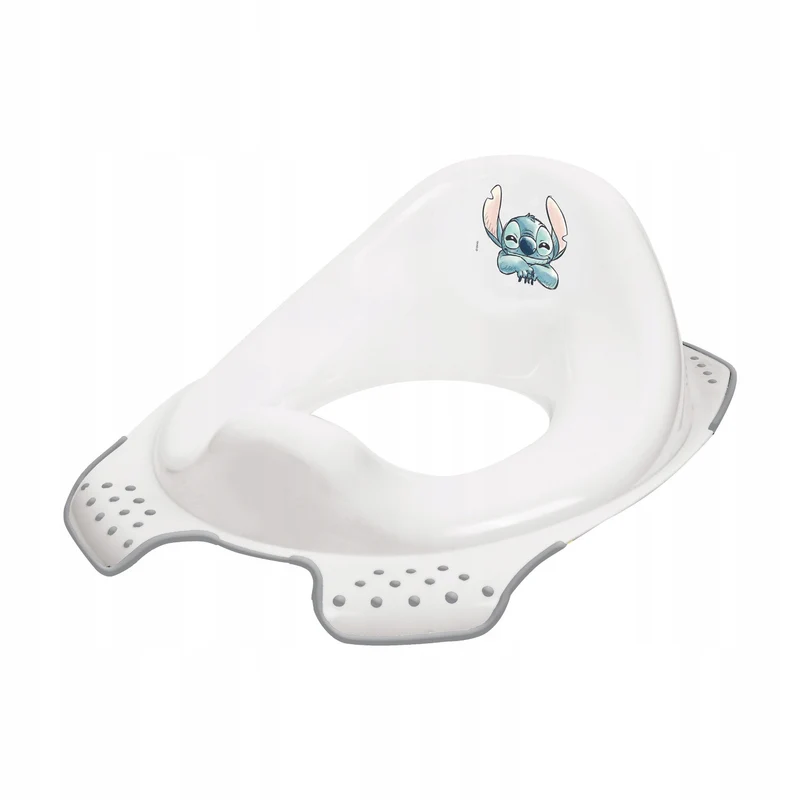 Housse de toilette Keeeper, antidérapante, Stitch, blanche, 1081910031900