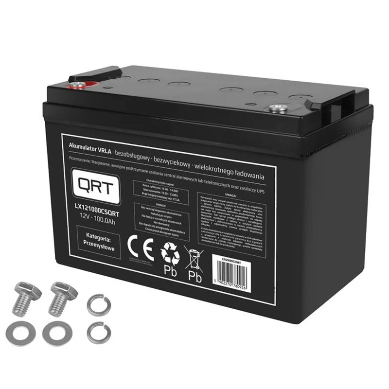 Batterie gel rechargeable 12V 100Ah sans entretien et sans fuite LX121000 CSSB