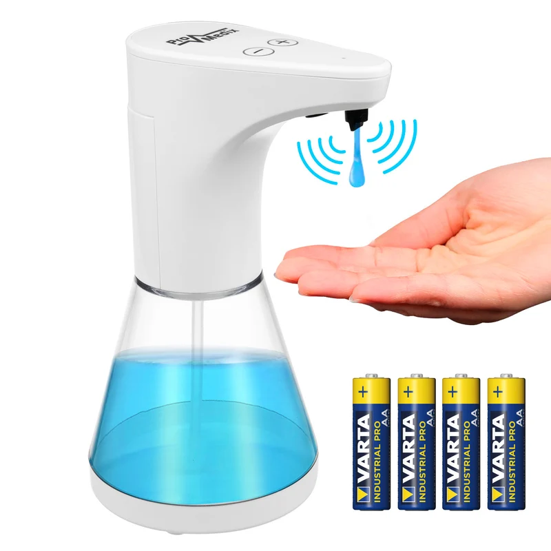Distributeur automatique Promedix, distributeur de savons liquides, désinfectants liquides, 480ml, 4xAA PR-530 + 4x Varta Industrial LR6/AA R-06 batteries