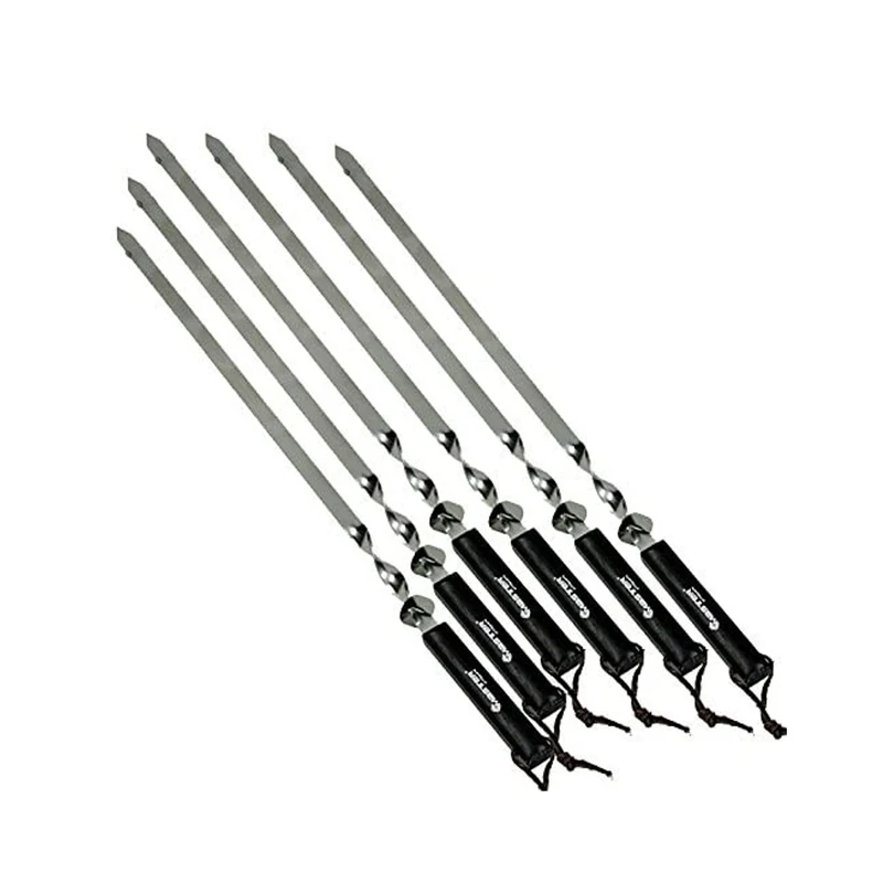 Brochettes de grillades x6 Acier inoxydable Master Grill MG133