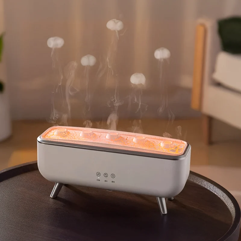 Diffuser & Luchtbevochtiger | LED Aromadiffuser met Kleurverandering & Afstandsbediening | JellyMist