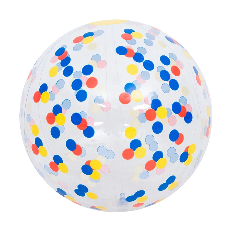 SunClub Opblaasbare Strandbal 33 cm – Kleurrijke Beachball Voor Kinderen – PVC Strandbal Voor Strand en Zwembad