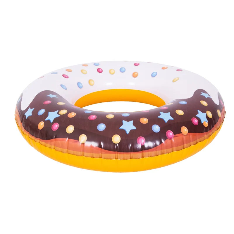Sunclub Donut Zwemband 103 cm – Opblaasbare Zwemband XXL – Donut Zwembadring Bruin