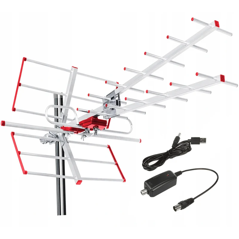 Antenne TV directionnelle DVB-T MUX 8 + 5 V adaptateur usb