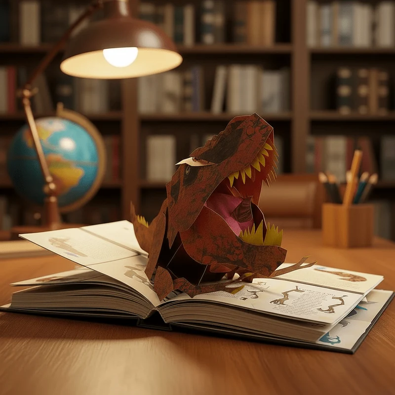 DINOCRAFT – 3D-Dino-Pop-Up-Boek met Precieze Wetenschappelijke Inzichten