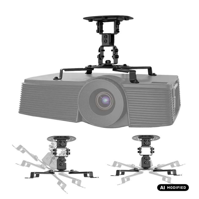 Support / suspension au plafond pour projecteur Maclean, 54~320 mm, jusqu'à 13,5 kg, rotation à 360 degrés MC-200 B