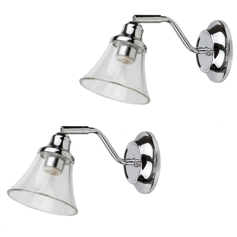 Applique de salle de bains RABALUX ANTOINE 3207 E14 IP44, lot de 2