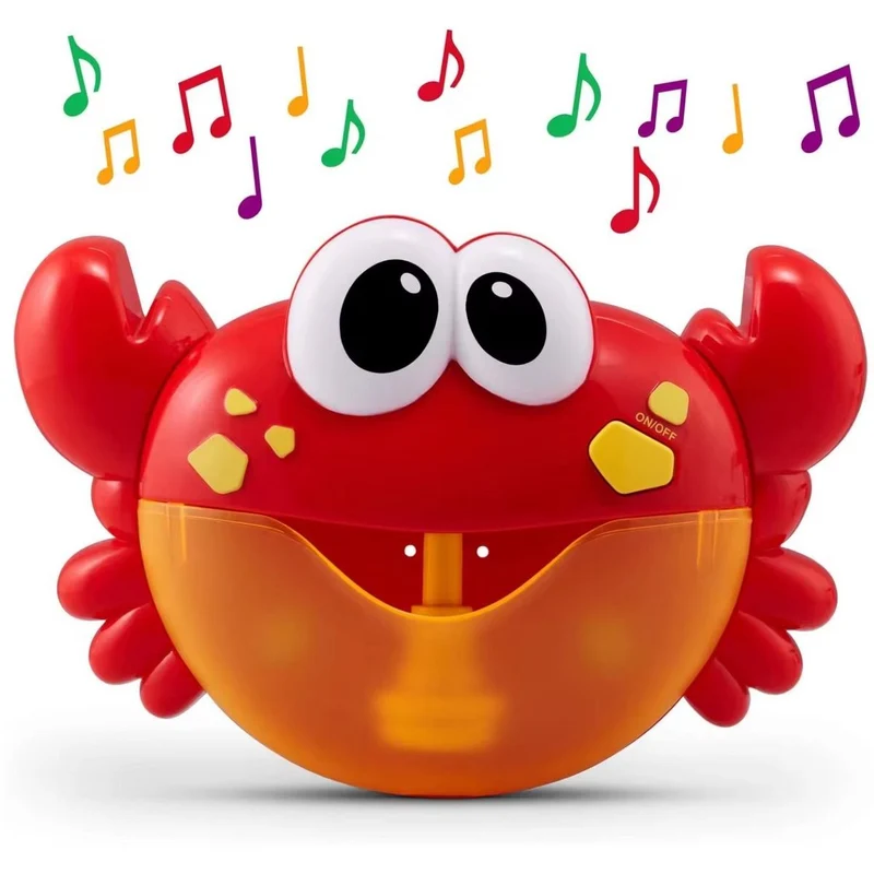 Trendmix Badspeelgoed Baby & Peuter – Bubble Crab met Zeepbellen & Muziek