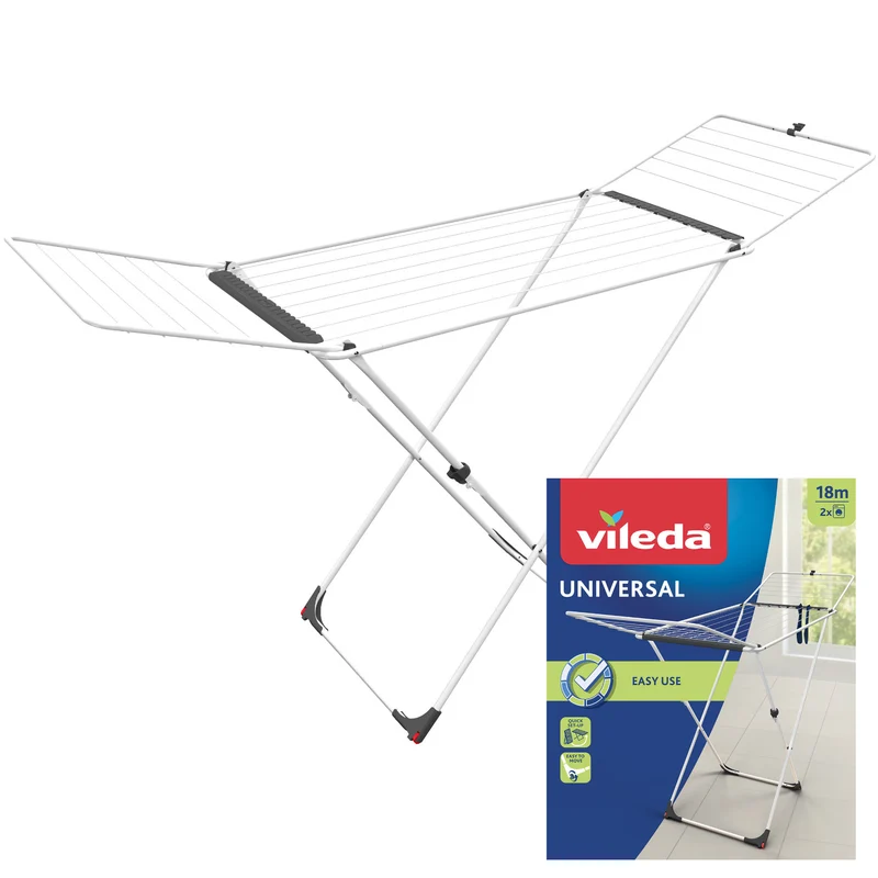 Vileda Universal folding wheel laundry dryer 18m