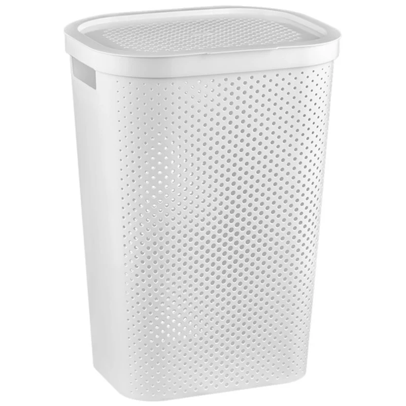 Panier à linge Curver Infinity 60L blanc Plastique