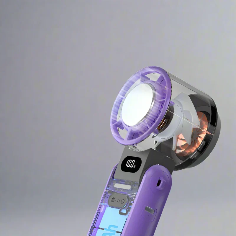 CoolityGo Handventilator met Ice-Cool-technologie | 100 snelheidstanden | 3600mAh accu | Opvouwbaar & ultralicht