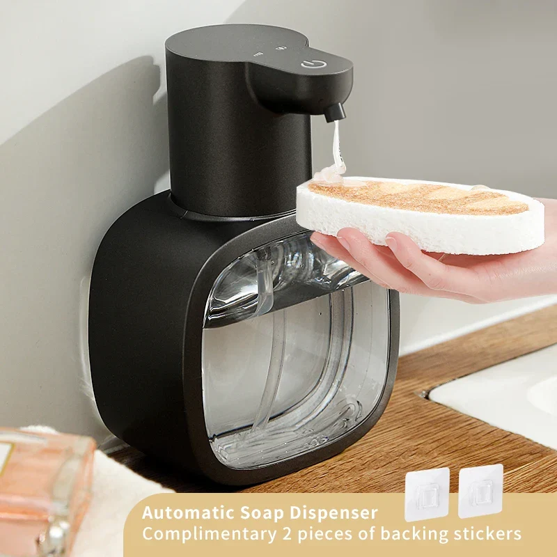 Automatische Zeepdispenser Foamello | Wandmontage | 500 ml | Oplaadbaar & contactloos | Sensorgestuurde schuimfunctie
