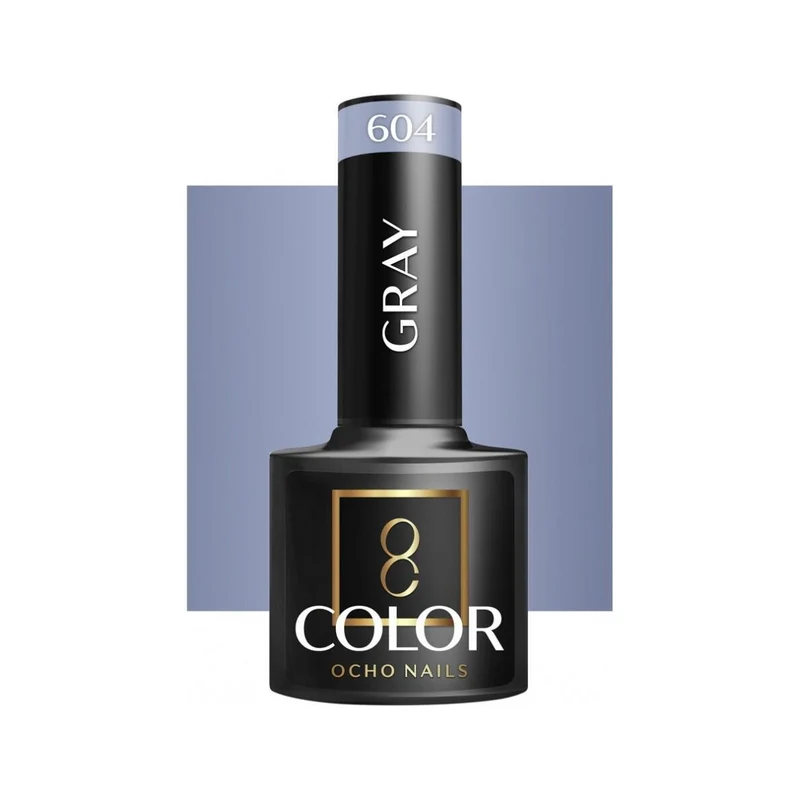 Ocho Nails grijze hybride nagellak 604 Gellak 5 g - Zacht lavendelgrijs - Professionele gel polish met langdurige glans