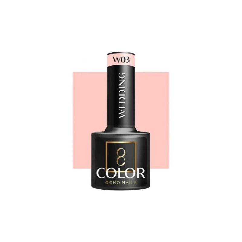 Ocho Nails W03 Professionele Hybride Bruidsnagellak - Roze UV Gellak - Wedding Nagellak 5 g