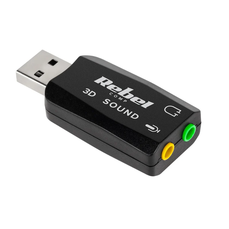 Carte de son USB 3D-Sound et Virtual 5.1-Sound Quer