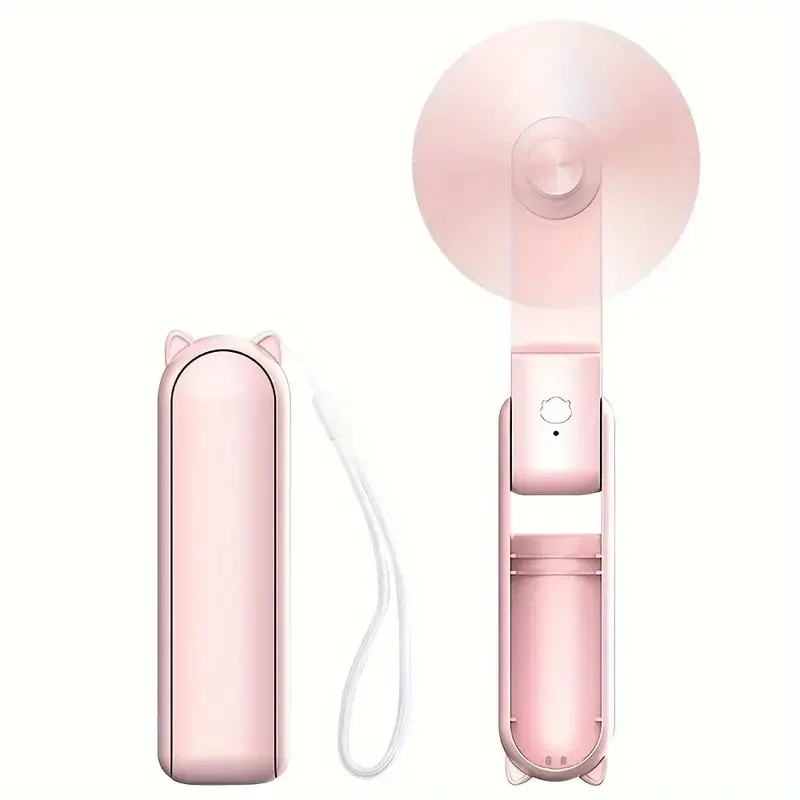 Mini Handventilator Breezella | USB Oplaadbaar | 3 Snelheden | Opvouwbaar & Powerbank-Functie | 2000 mAh Accu