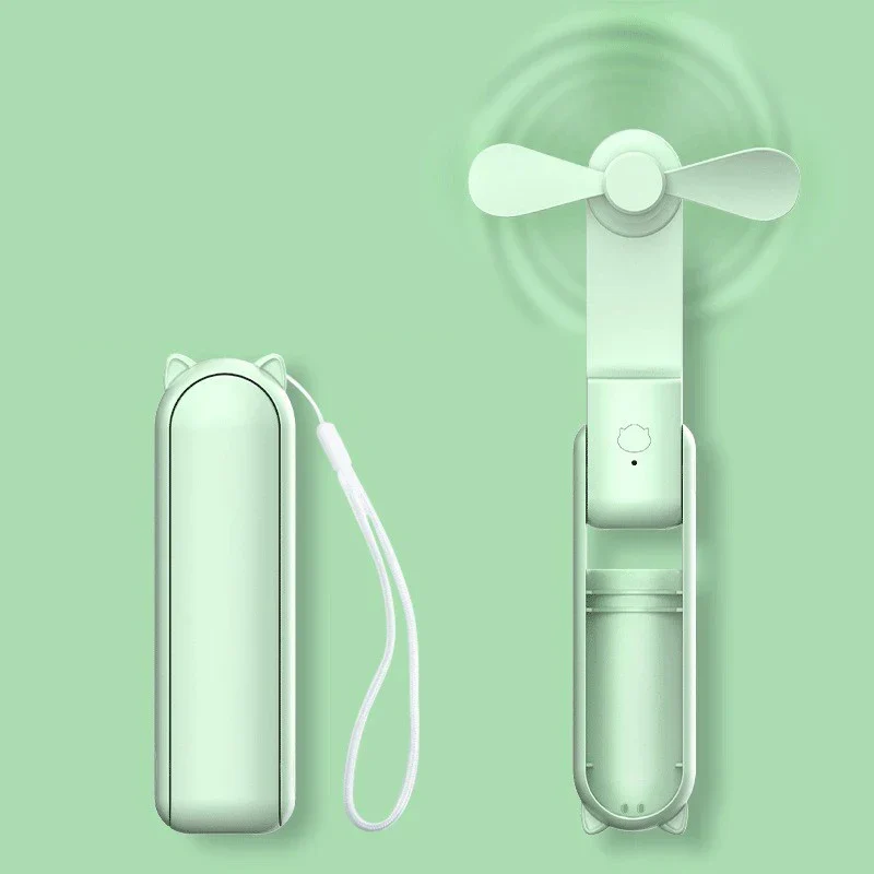 Mini Handventilator Breezella | USB Oplaadbaar | 3 Snelheden | Opvouwbaar & Powerbank-Functie | 2000 mAh Accu