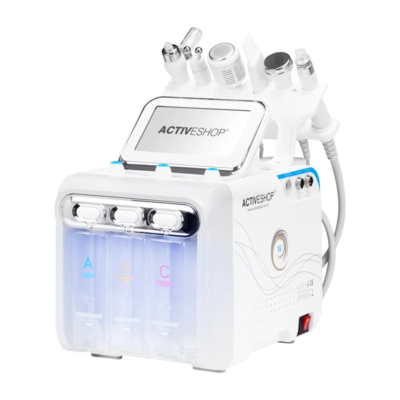 Waterstof H2+ 6-in-1 Apparaat – Nieuwe Generatie Waterstofzuivering voor Gezichtsverzorging met RF, Ultrasound, Cavitatie, Koelkop & Spray