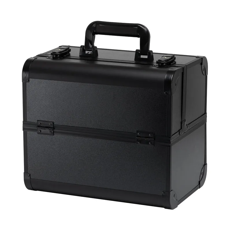 Zwarte Make-up Koffer SC40 – Professionele Beautycase voor Visagie, Nagelstyling & Mobiel Gebruik