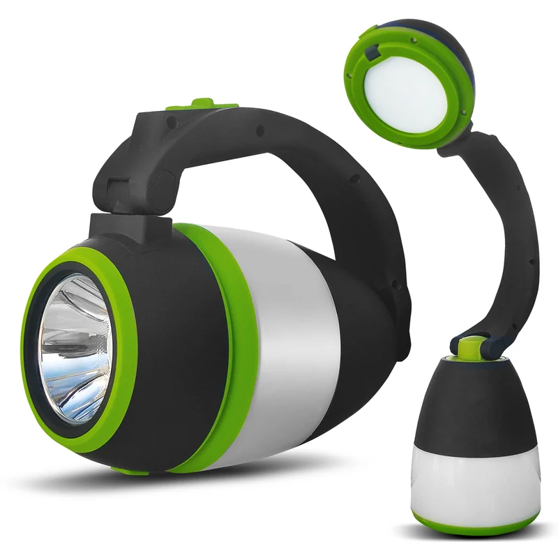 Maclean MCE294 Lampe LED 3en1 camping lampe de bureau lampe de poche 1W 60-200lm Blanc froid 6000K alimentation 3xAA 1.5V