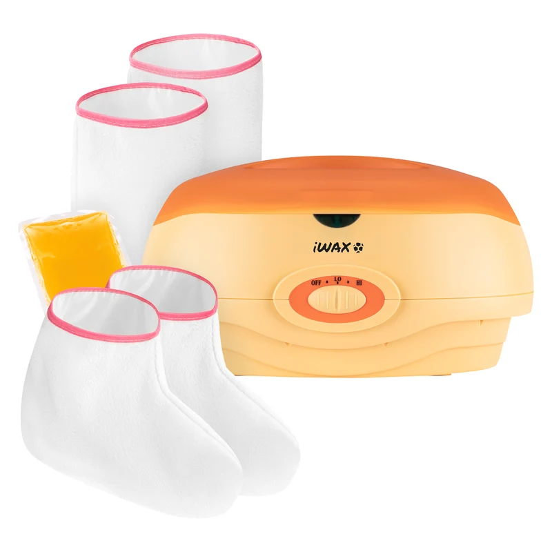 Activeshop Paraffinebad iWAX 300W Geel XXL Set – Professionele Waxbrander voor Handen en Voeten met Complete Verzorgingsset
