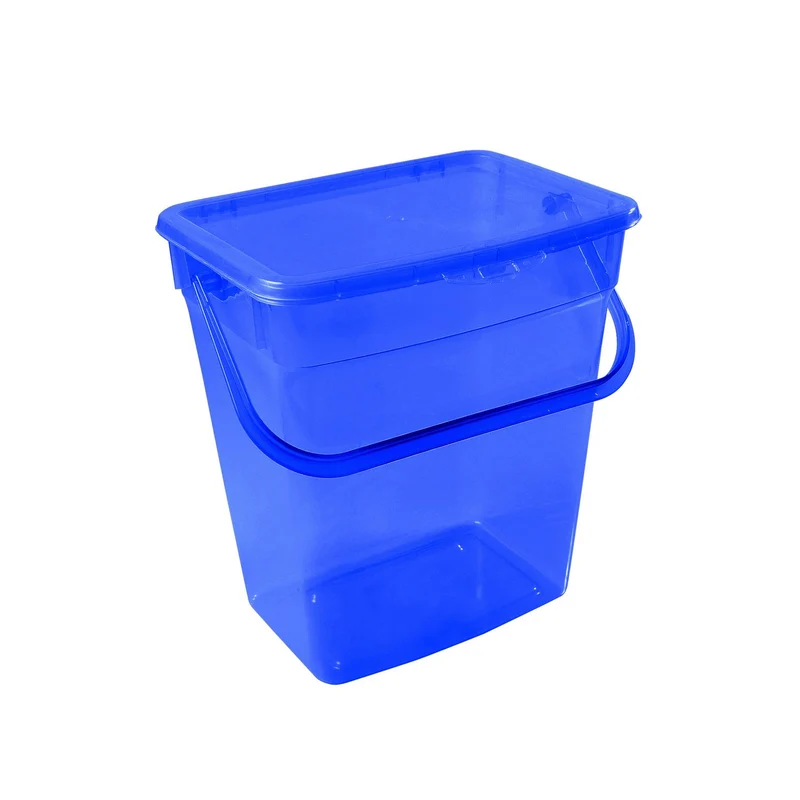 Récipient à poudre Plast Team 10L bleu transparent