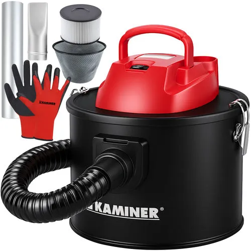 Kaminer Zakloze Industriële As- en Openhaard Stofzuiger 10L – 800W – HEPA Dubbel Filter – Blaasfunctie – Voor Haard, Pelletkachel, Grill & Werkplaats