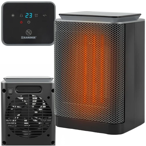 Keramische Ventilatorkachel 1500W – Elektrische Kachel met Thermostaat, Timer, Oscillatie en LED-display – Zwart