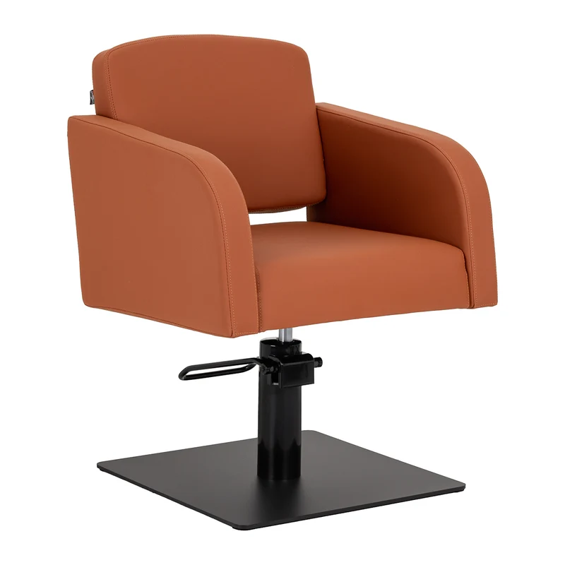 Gabbiano Elda Kappersstoel Bruin – Hydraulisch Verstelbaar – Minimalistisch Design – Professioneel Saloncomfort