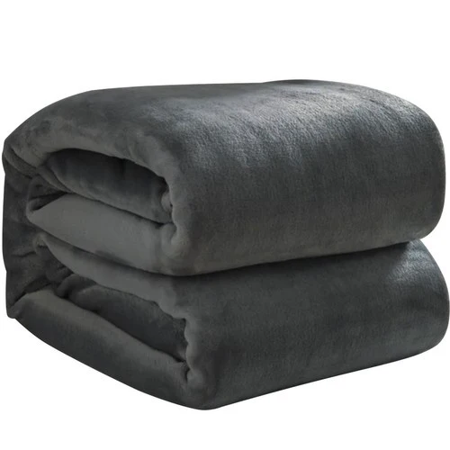 Ruhhy Luxe Microvezel Deken – 160×200 cm – Extra Warm, Zacht & Dik – Grijs – Premium Plaid voor Bank & Bed