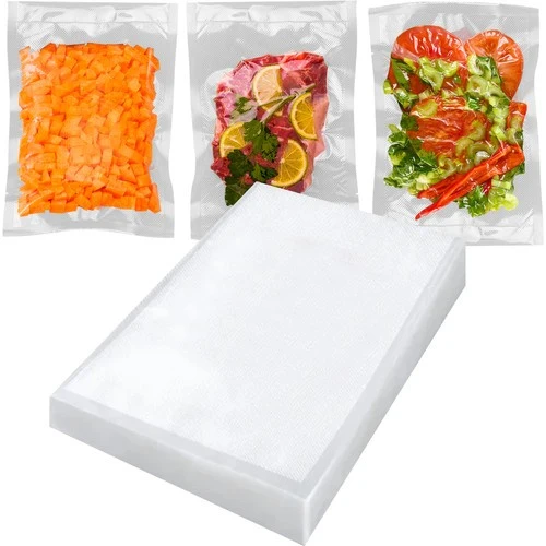 Vacuümzakken 20 × 30 cm – Set van 50 – Gekartelde Folie – Dubbelzijdig – Voedselveilig – Diep Reliëfpatroon