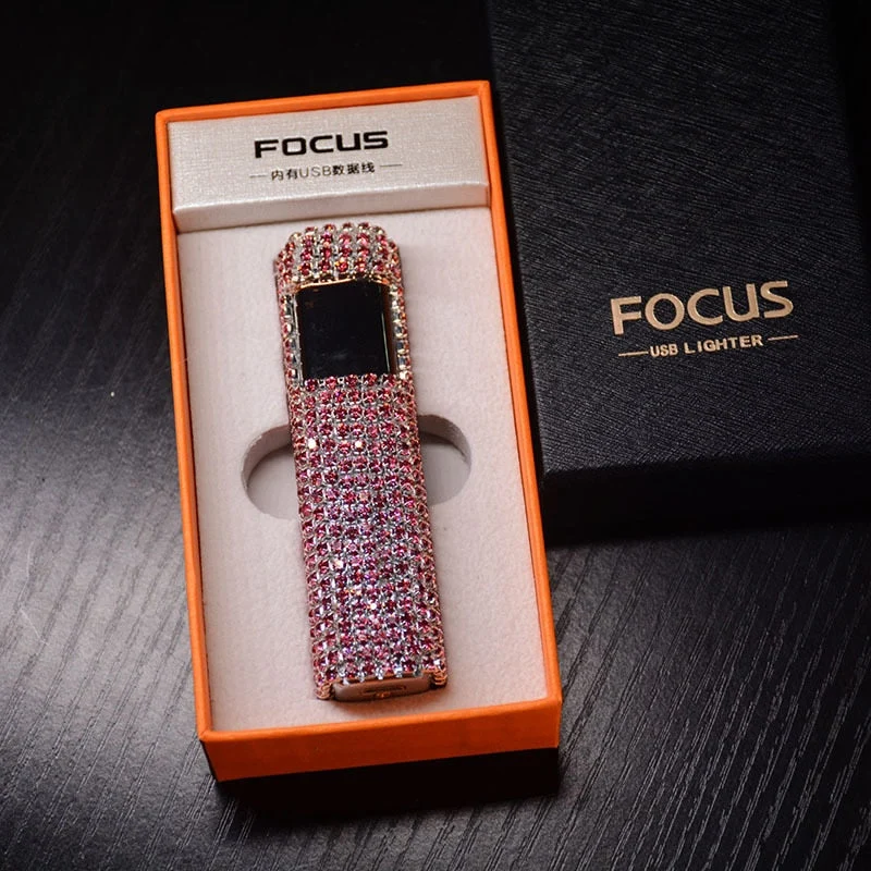 GlamourStone | Elegante Chic Strass Oplaadbare Aansteker Accessoire
