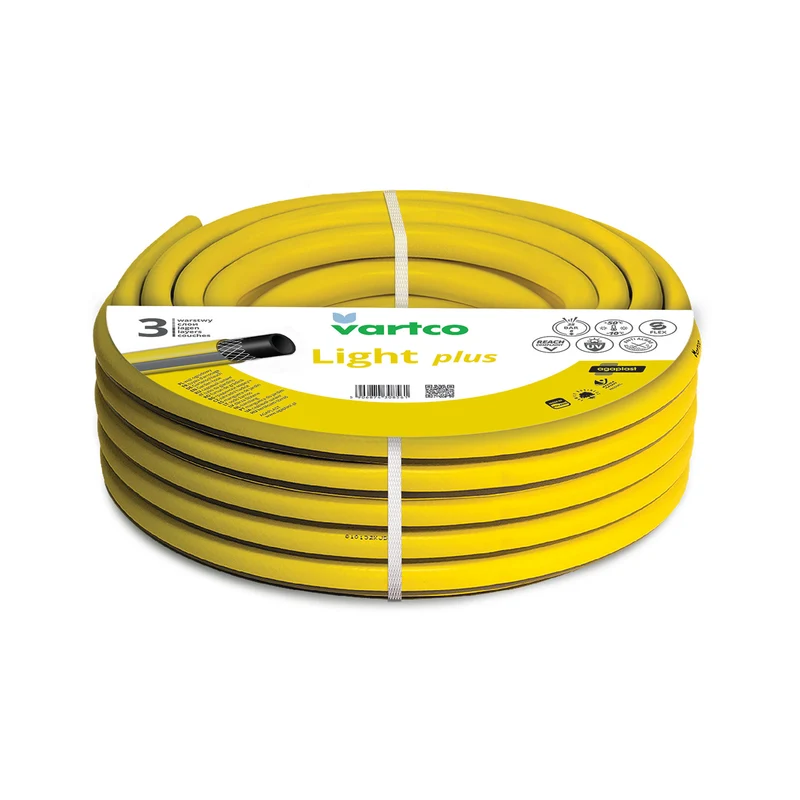 Tuyau d'arrosage Vartco, 4 couches, souple, diamètre 1", longueur 30 m, Light Plus