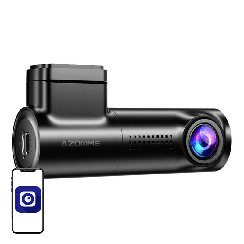 AZDome Dashcam M330 1296P Wifi Auto Video Recorder Zwart