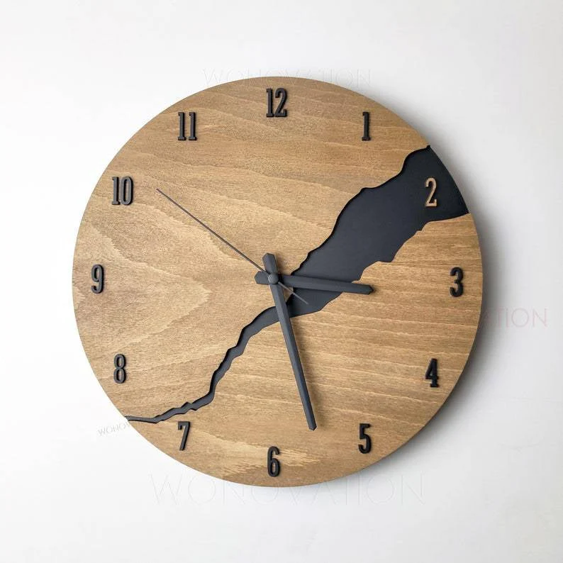 SilentEra - Luxe wandklok met stille uurwerk