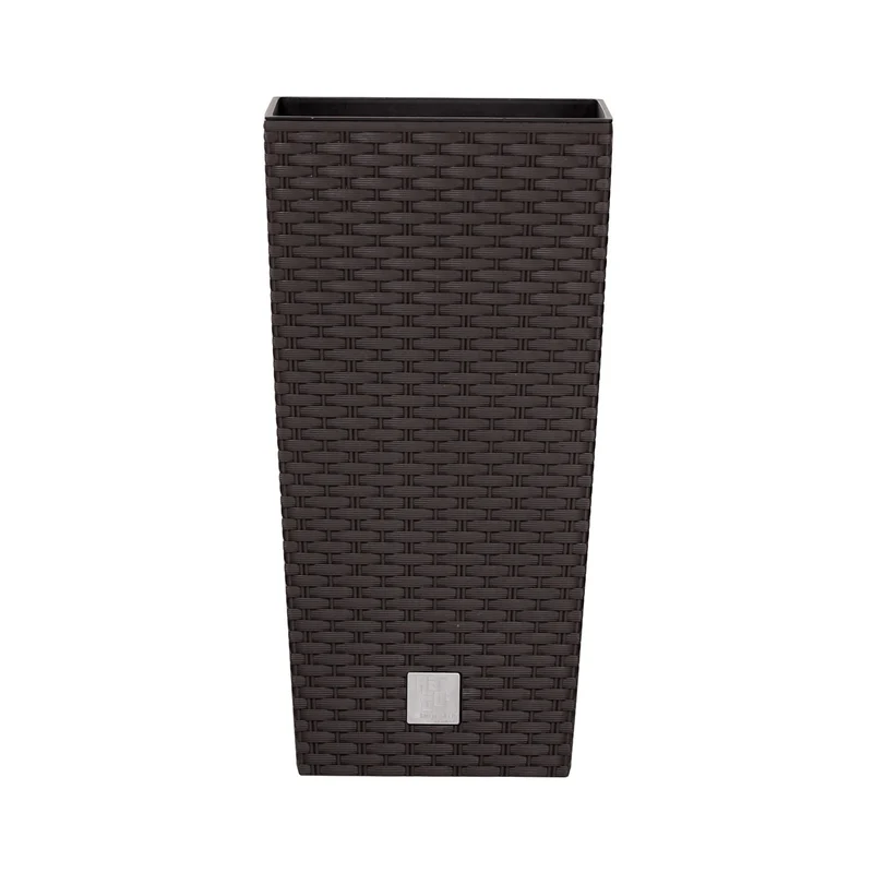 Pot de fleur avec inster Prosperplast Rato Square DRTS325-440U - couleur umbra