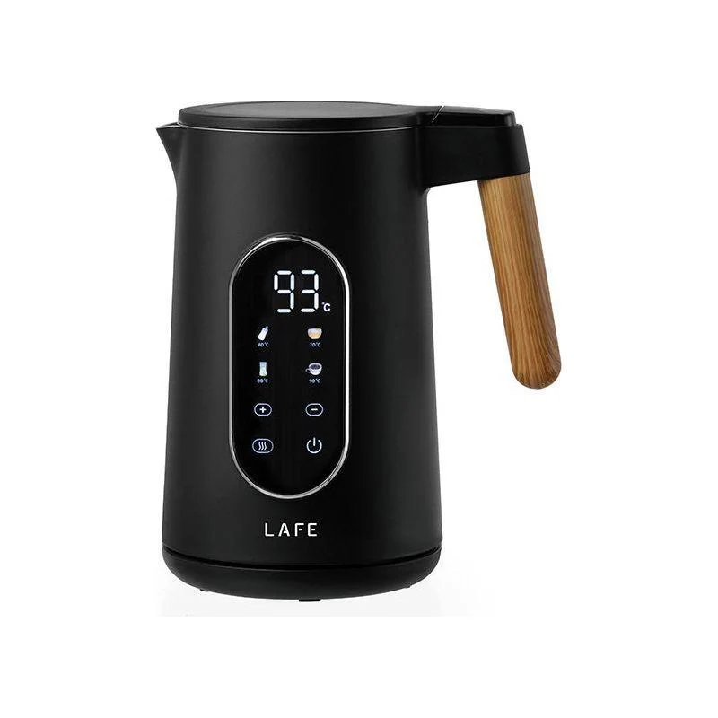 Lafe KettleX Pro – Dubbelwandige Elektrische Waterkoker – Temperatuurregeling – 1.7L – 2200W – Zwart