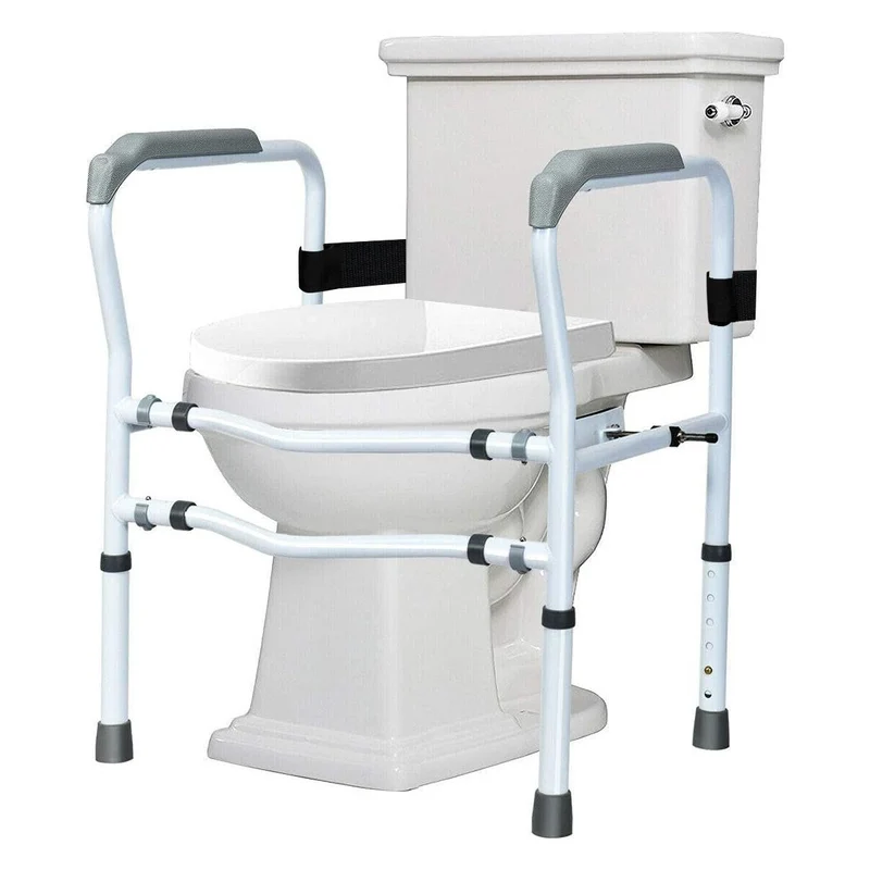 Trendmix Toiletstoel Opstahulp – Verstelbare WC Steun met Handgrepen – Toiletbeugel voor Ouderen en Revalidatie – Antislip en Zonder Boren