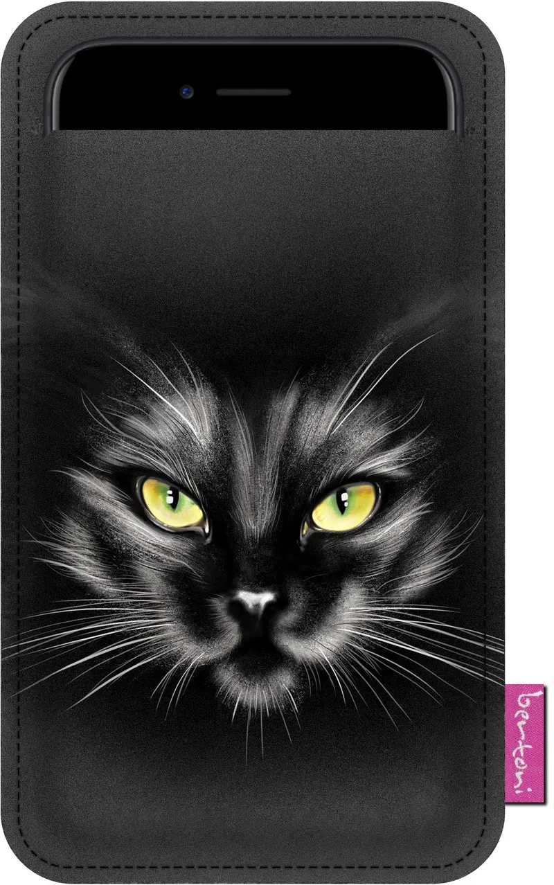 Étui pour téléphone portable en feutre Bertoni 100x175 mm Housse de protection motif Nero