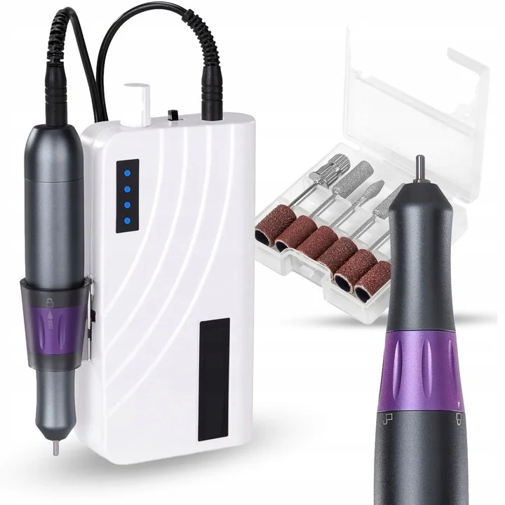 VIVA 201 Oplaadbare Nagelfrees – 35.000 tpm – Manicure & Pedicure Frees – Draadloos – Twist-Lock – Touch Bedieningspaneel