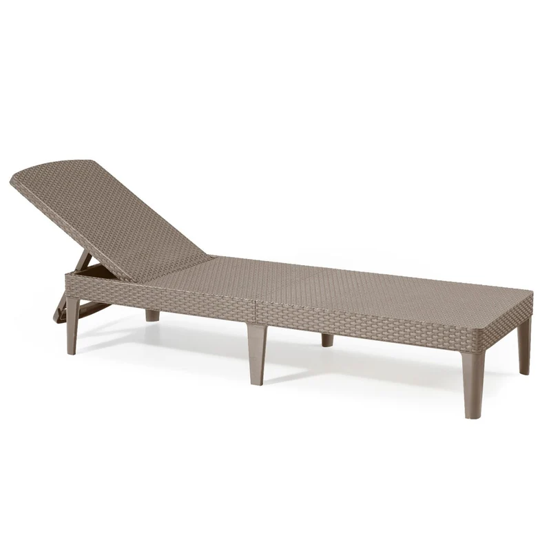 Chaise longue de jardin réglable Jaipur Sun Lounger cappuccino