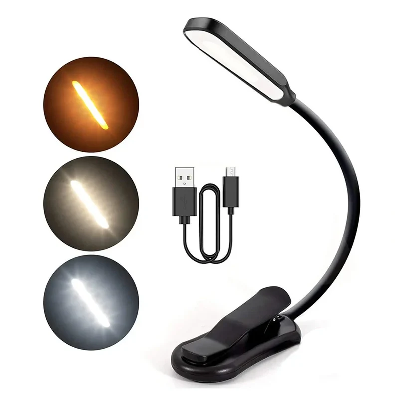 LumiLeaf 7 LED Leeslamp | USB Oplaadbaar | 3 Kleurtinten & 9 Helderheidsniveaus | Flexibel & Oogvriendelijk