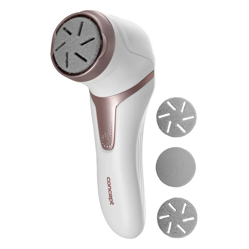 Concept lime électrique pour talons, 3 tampons, rechargeable, blanc, PN3000