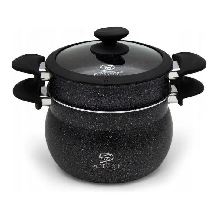 Stoompan 20 cm – 4,7 Liter RVS Stoompan voor Inductie – 3-Delig