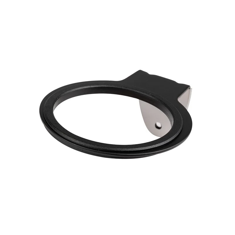 Activeshop Professionele Universele föhnhouder Voor Wandmontage - Inclusief Montage Materiaal - Haardroger Houder Met Rubberen Ring- Zwart